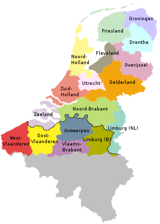 Provincies in België en Nederland